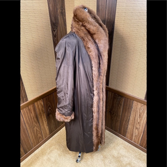 Vintage Maximilian Full Length Russian Sable Fur Coat Large - Picture 8 of 12